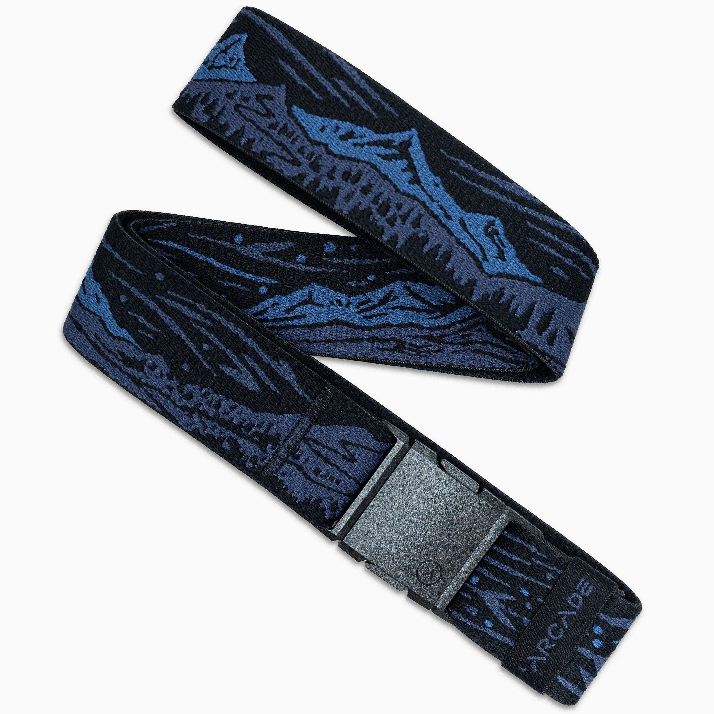 Arcade Out of Range Belt in Navy — full belt with buckle